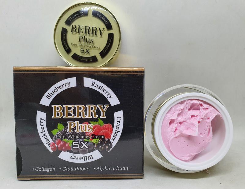 Kem hỗ trợ mờ nám  BERRY PLUS 5X Thái Lan 20gr ( Trái Cây ) _ hỗ trợ chăm sóc da mặt