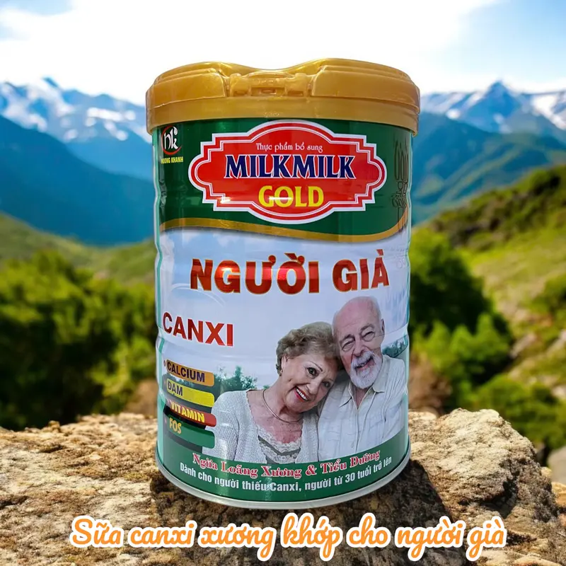 Sữa canxi dành cho người già Milkmilk Gold canxi lon 900g 3