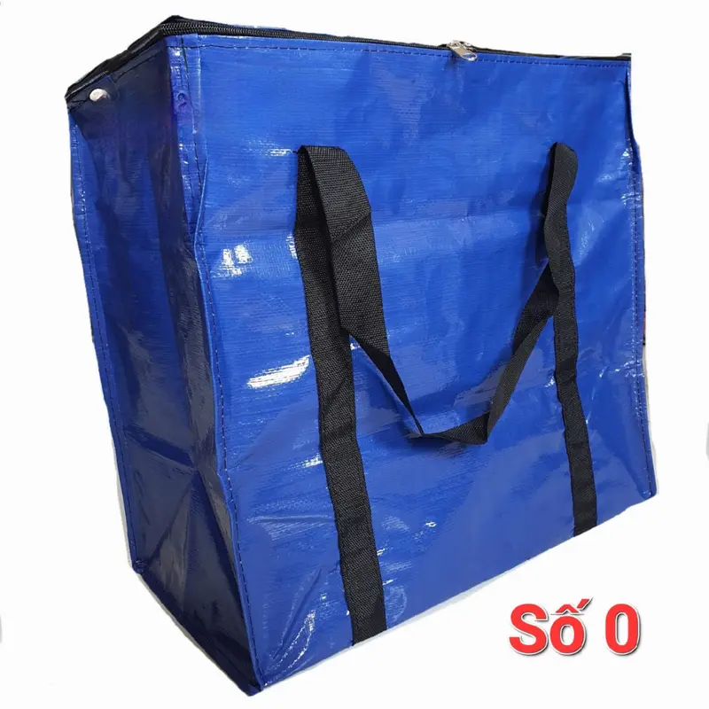 Túi bạt - Túi dứa đựng đồ có dây kéo chịu tải trên 20kg - Nhiều kích thước - Vải bạt dai bền, vận chuyển hàng dễ dàng 5