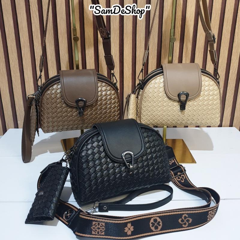 Product Introduction of SAMDESHOP Ghina - Singbag Wanita Tiga Ruang Luas Muat Banyak , Tas  Wanita Kekinian 11