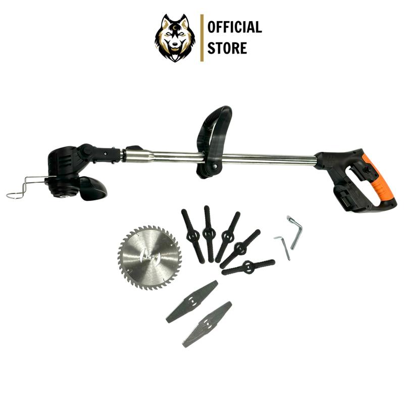 Máy cắt cỏ pin Hitachi, máy cắt cỏ cầm tay tặng bộ 8 lưỡi cắt Dụng cụ làm vườn