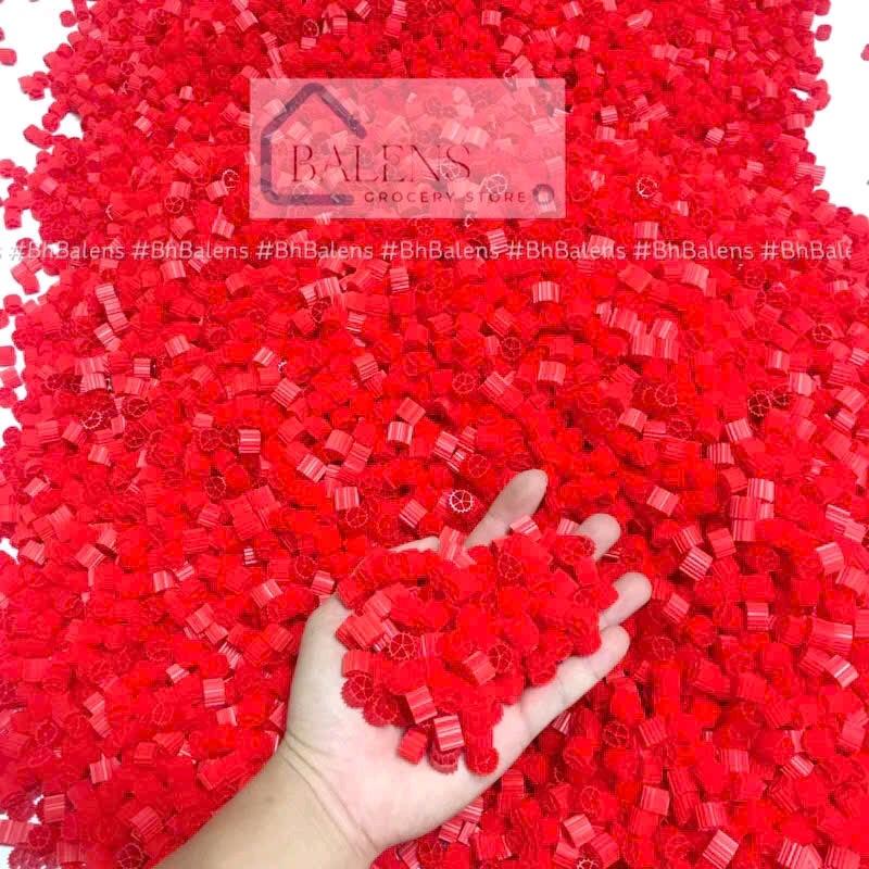 Hạt lọc Kaldnes K1 loại tốt Kanet đỏ cho hồ cá