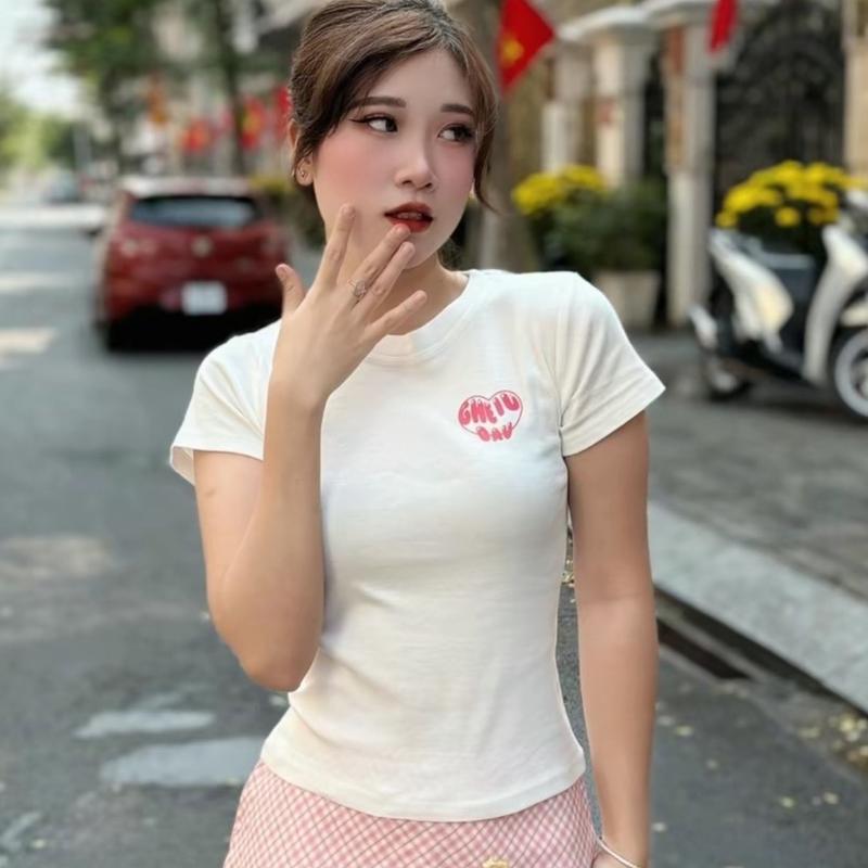 Áo Thun Babytee Tay Ngắn In Chữ "Ghệ Yêu Dấu" Chất Lừ. Fom Ôm Gọn Body Nữ Top Voi Women Cổ Tròn 5