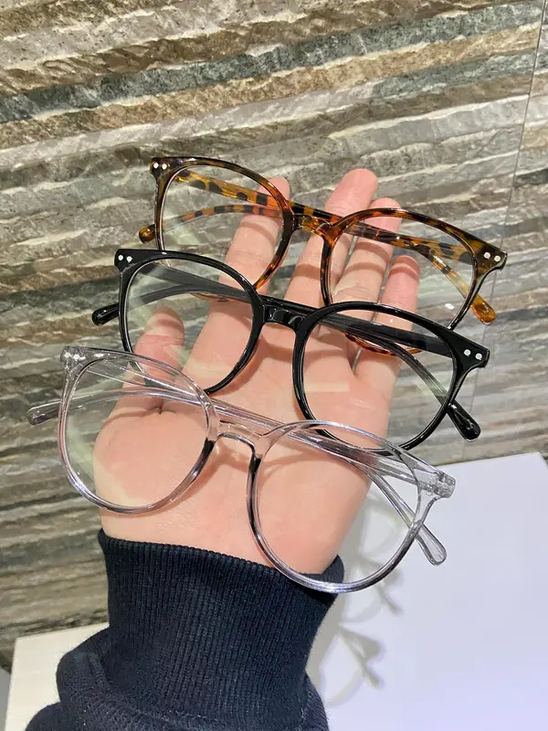 Simple Fashion Modern Anti-blue Light Eyeglasses for 2024 Summer Outfits, Thin Blue Light Glasses, Matching Lightweight Square Frame Thin Eyeglasses for Party for Women & Men for Clothing Decor, Gifts for Girlfriend, Mother's Day Gift 3