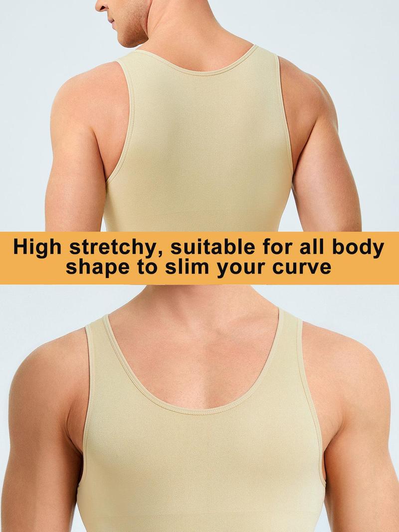 Product Introduction of Men's Solid Shapewear Bodysuit, Sleeveless Tummy Control Compression Romper, Men's Clothes, Men's Shapewear Clothing for All Seasons 8