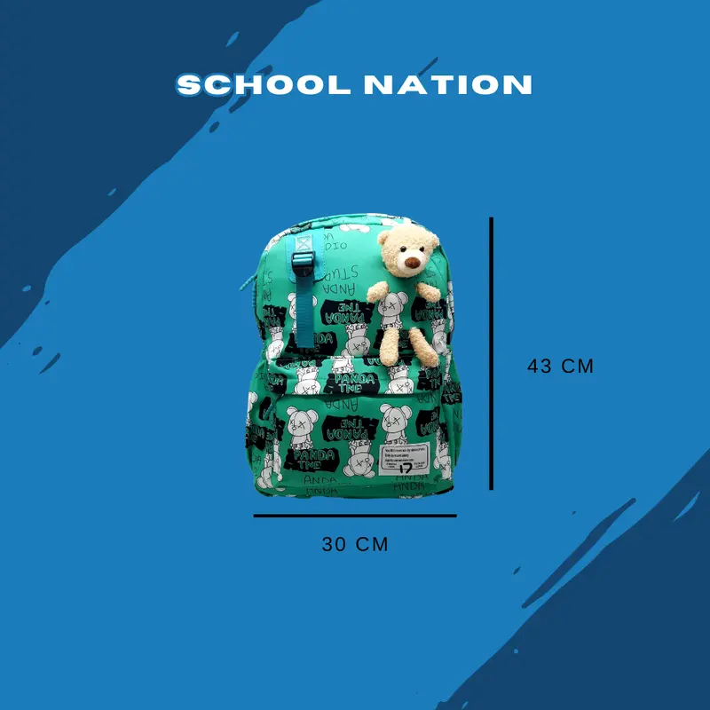 Tas Ransel Sekolah CLOUDS LOVE Muat Laptop Backpack Anti Air Boneka - 3635 3