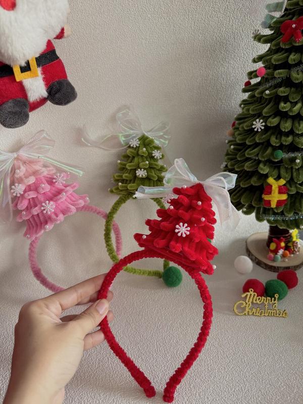 Nón Noel kẽm nhung handmade, bờm cây thông - tiệm nhà mưa 6