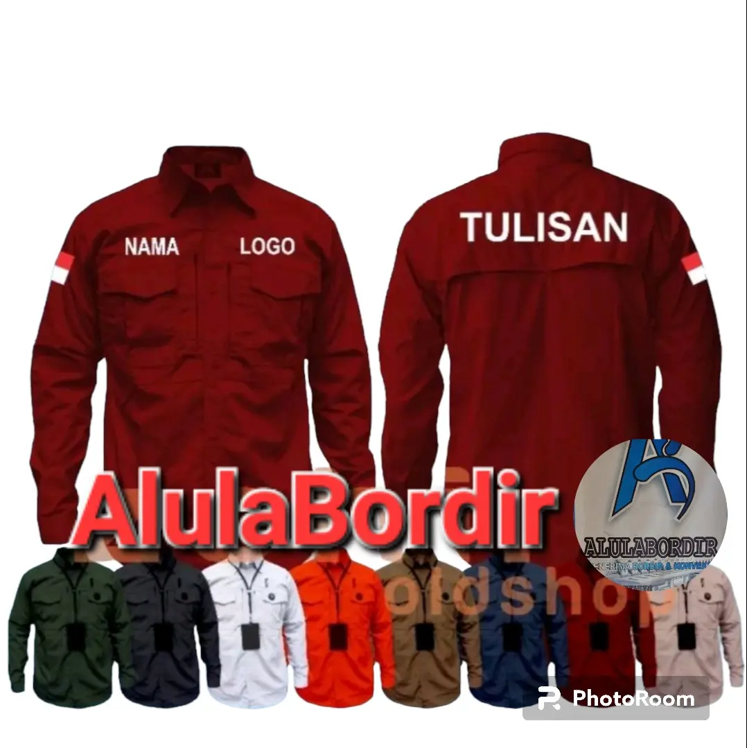 Kemeja Tactical Outdor Custom Full Bordir KEMEJA LAPANGAN