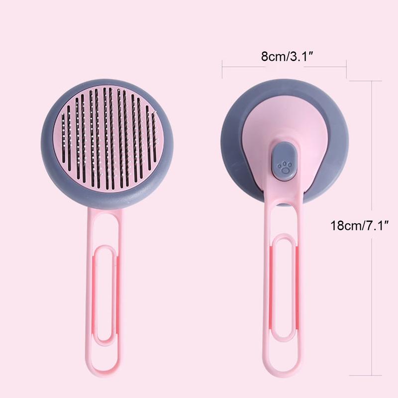 Product Introduction of Upgrade Pet Cat Comb Dog Fluffy De-Fluffing Hair Needle Self-Cleaning Needle Comb Pet Supplies 13