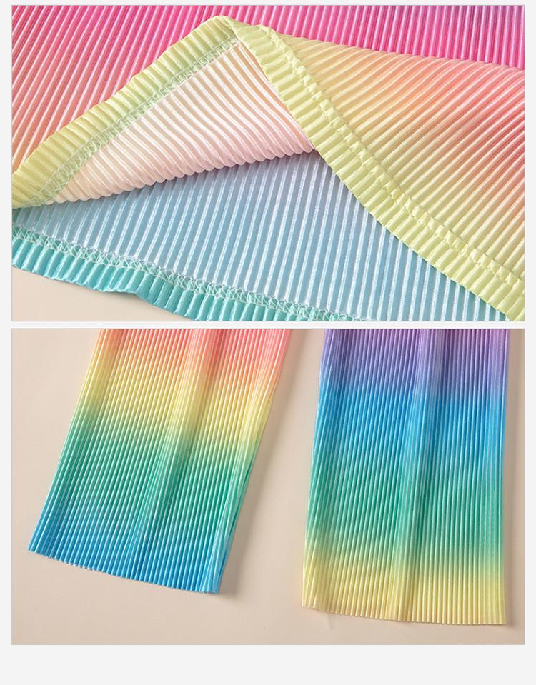 Product Introduction of 100-160cm Girls' Pleated Loose Wide-Leg Pants Middle Big Children Casual Home Straight Pajama Pants Ready Stock Fast Shipping 22