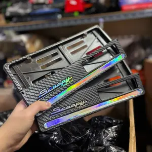 DISKON Bingkai Plat Nomor Motor Carbon List Hologram Atas Scoopy Pelan Dudukan Plat Nomor Motor Carbon List Hologram Atas Scoopy Pelan Harga Termurah cr16 termurah
