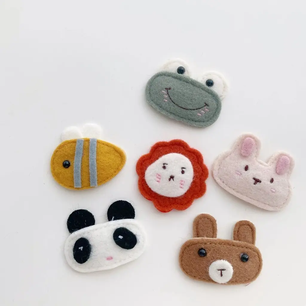 Han Feng Cute Velvet Lion Animal Children's Hair Clip Baby Hair Clip Edge Clip BB Clip