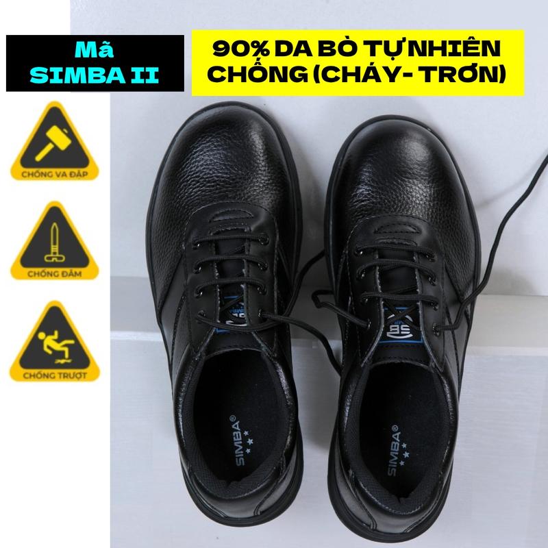 Giày Bảo Hộ Lao Động Nam Da Bò Tự Nhiên Chịu Dầu Đế Cao Su Lót Thép Mũi Thép Chống Đinh Đi Công Trình Hàng Chuẩn SUBAU model SIMBA- SB2 Shoes Shoes cao su chống tĩnh điện giày lao động & bảo hộ cao su chống thủng giay bao ho