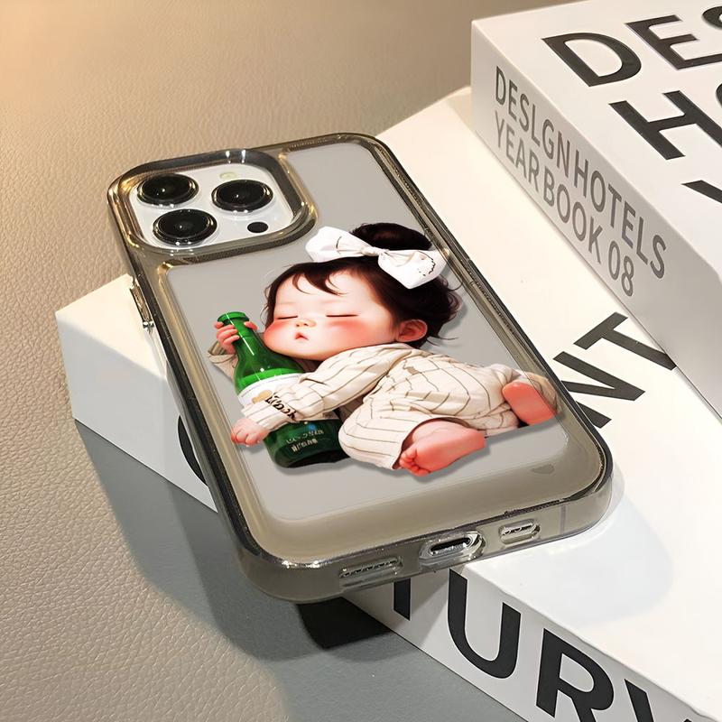 Product Introduction of Ốp Không Gian Trong Suốt, Dành Cho iPhone 16 Pro Max, 11, 15promax, 14, 13, 12, 7Plus, X, XS Max, 8, 7, Thiết Kế Cô Gái Ngủ, Ốp Chống Sốc 7