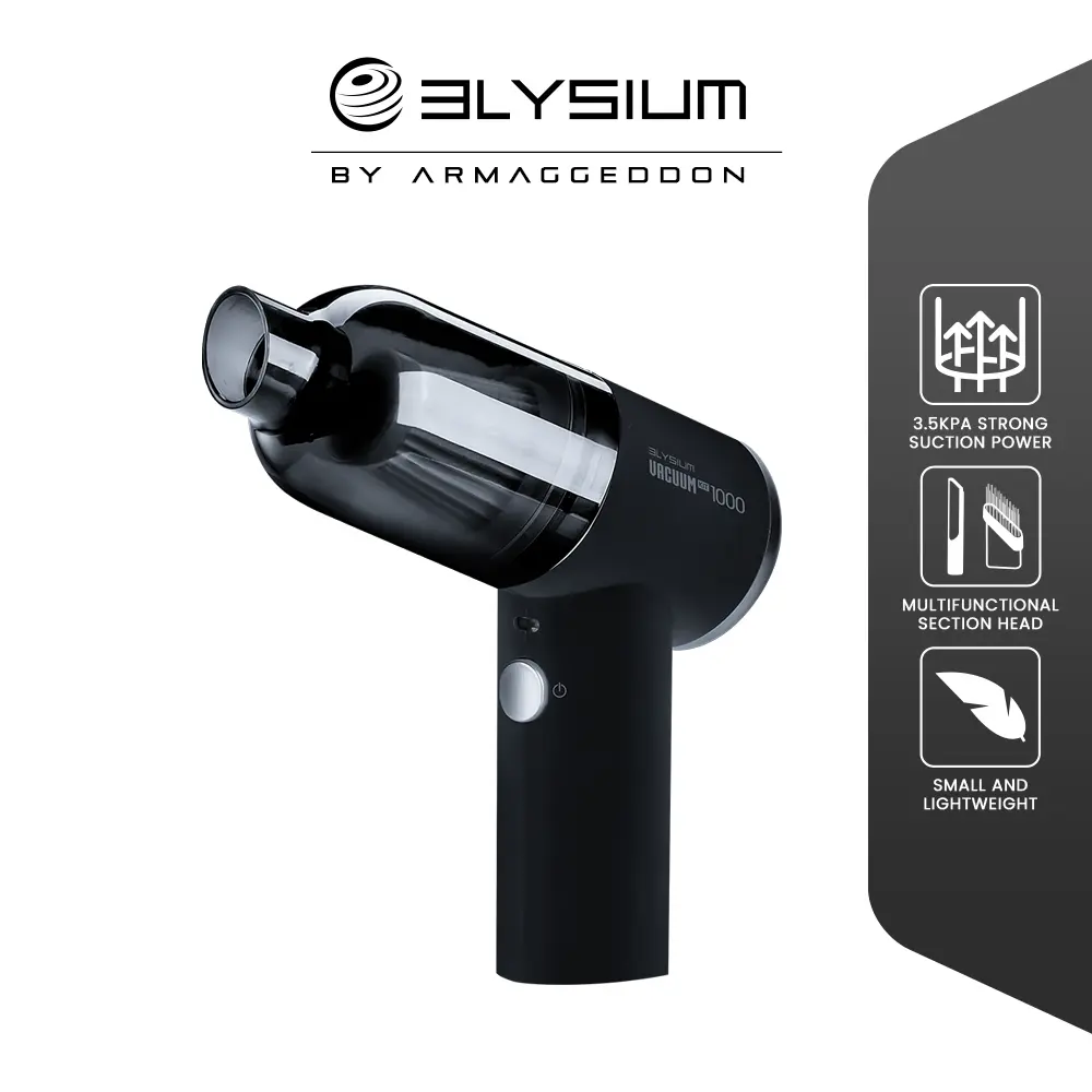 Vacum Cleaner Elysium byArmaggeddon Vacuum Kit 1000 3.5.6KPA Nirkabel Multifungsi Cordless Penyedot Debu Portable Vacum Cleaner Mobil Kasur Sofa | 2400mAh