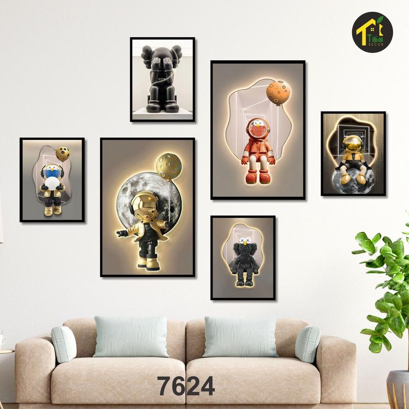    BST GẤU BEARBRICK   50 Mẫu tranh dán tường tranh decor phòng khách phòng ngủ mạnh mẽ sang trọng phù hợp cho bạn trẻ chất liệu formex 5mm kèm sẵn băng dính 3M chắc chắn dán tường sơn và gạch Táo Decor 