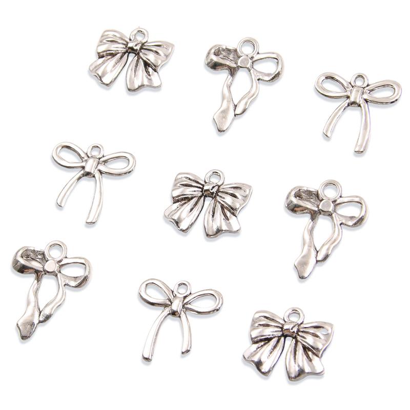 Product Introduction of Charm Mặt Dây Chuyền, 10 Thắt Nơ, Hợp Kim Tự Làm Nóng Bỏng, Rỗng, Dễ Thương, Làm Bằng Tay, Thích Hợp Cho Vòng Cổ Và Vòng Tay, Phụ Kiện Trang Sức Diy Kim Tuyến 11