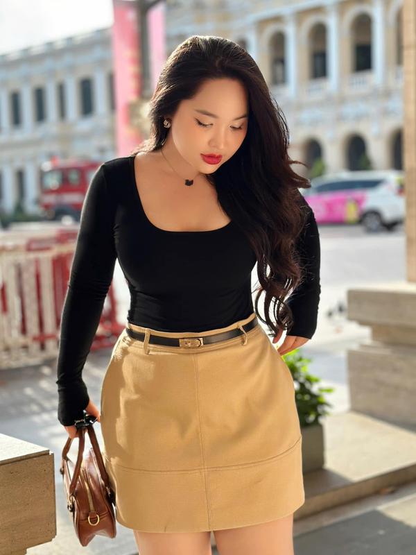 Chân Váy Kaki Jean 34CV025 – Form Chữ A Bigsize Cho Nữ Trẻ Trung Dễ Phối – Phù Hợp Đi Chơi Đi Dạo