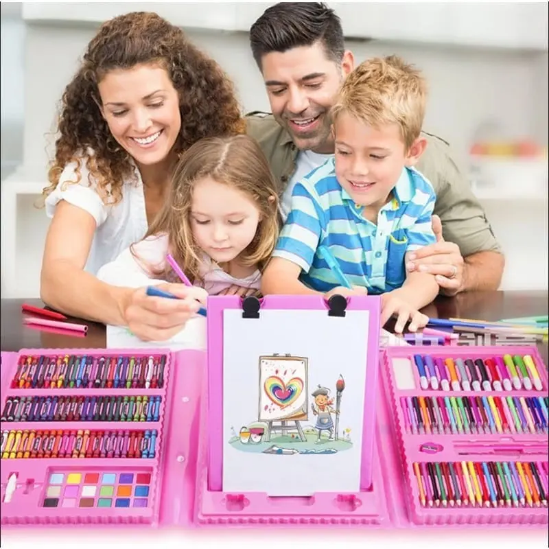 Crayon Set Lengkap Isi 208PCS / Alat Mewarnai Anak Lengkap Murah 1
