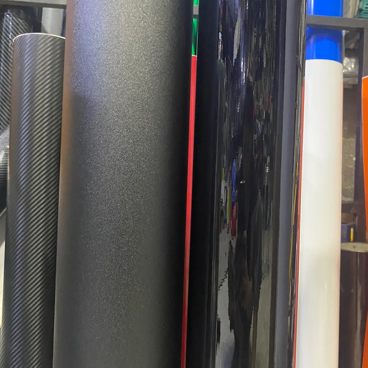 Decal đen bóng/ đen nhám lột dán trang trí xe, nội thất,hồ cá, điện thoại , laptop Nhãn Dán Sticker