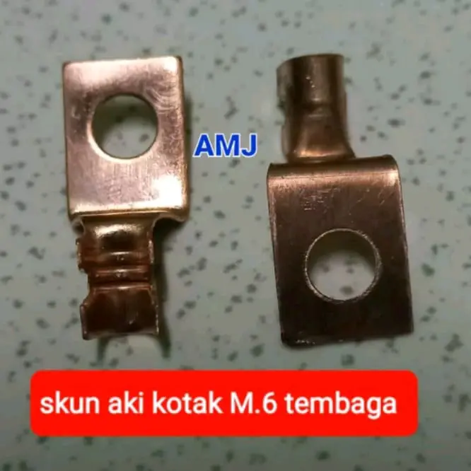 harga 2biji SKUN AKI - TERMINAL AKI KOTAK M.6 TEMBAGA