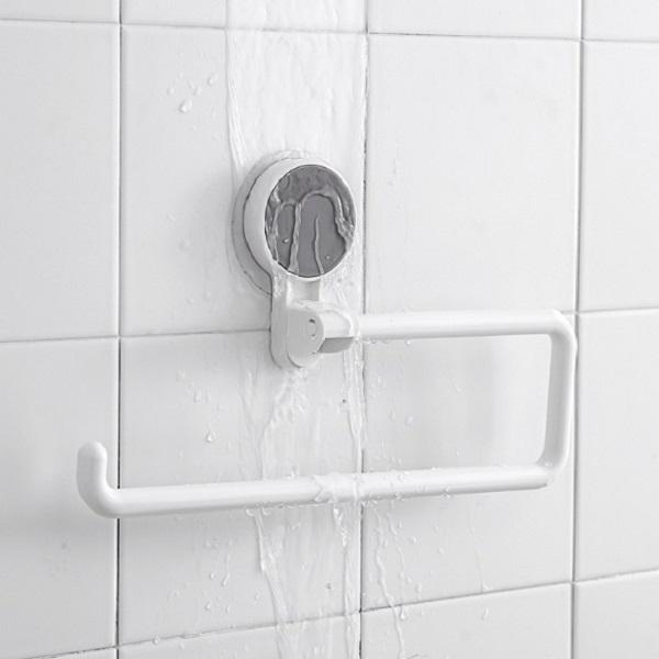 Kitchen Tissue Holder Gantungan Tissue Dapur Tissue Besar Handuk Towel Rack Plastik Putih 2