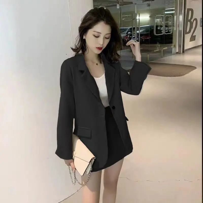 Set Blazer dan Rok model korean pakaian kantor wanita korean style outfit kantor elegan feminim 2