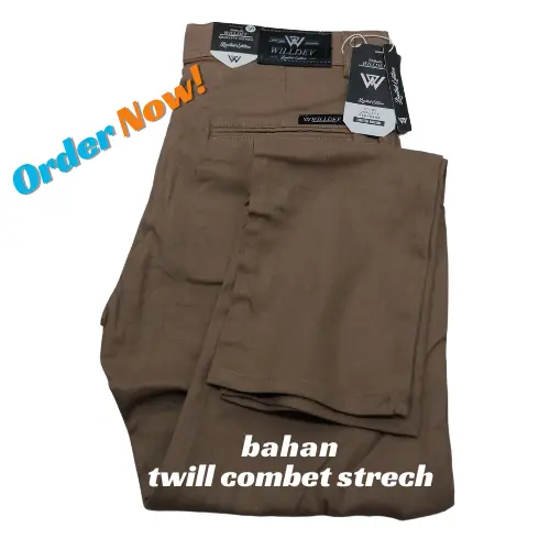 CELANA CHINOS PANJANG SLIMFIT BAHAN TWILL COMBET STRETCH MELAR Nyaman Skinny Pria Hitam Distro Dewasa Cowok Kantor Kerja Formal 7