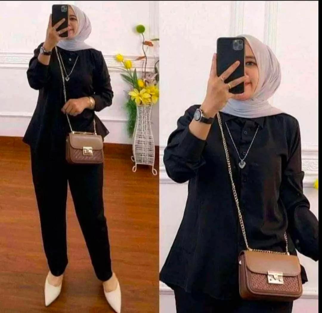 Naura polos oneset panjang Naura Standar_ Jumbo_Super Jumbo,, LD 110-120-130 Banyak Variasi Warna