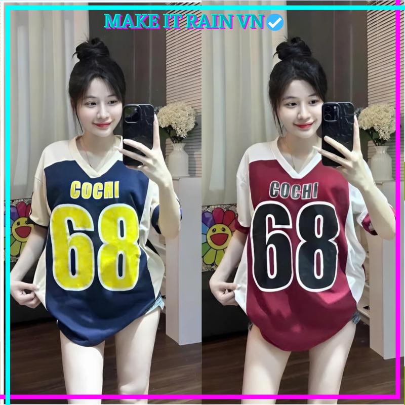 [MUA ÁO CÓ QUÀ] Áo Thun Nam Nữ 68 LỘC PHÁT Make It Rain VN, Áo Phông Unisex Form Rộng Cổ Tim Top Nữ