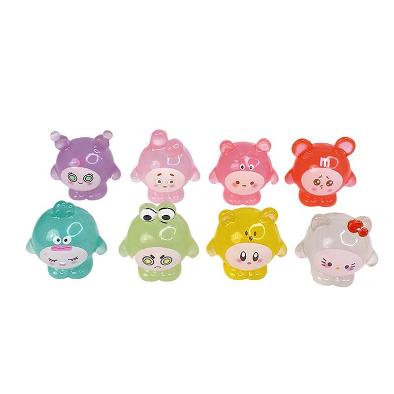 Product Introduction of 1Pc Mini Luminous Cartoon Micro Ornaments Miniature Animal Potted Decoration Home Micro Landscape Accessories 26