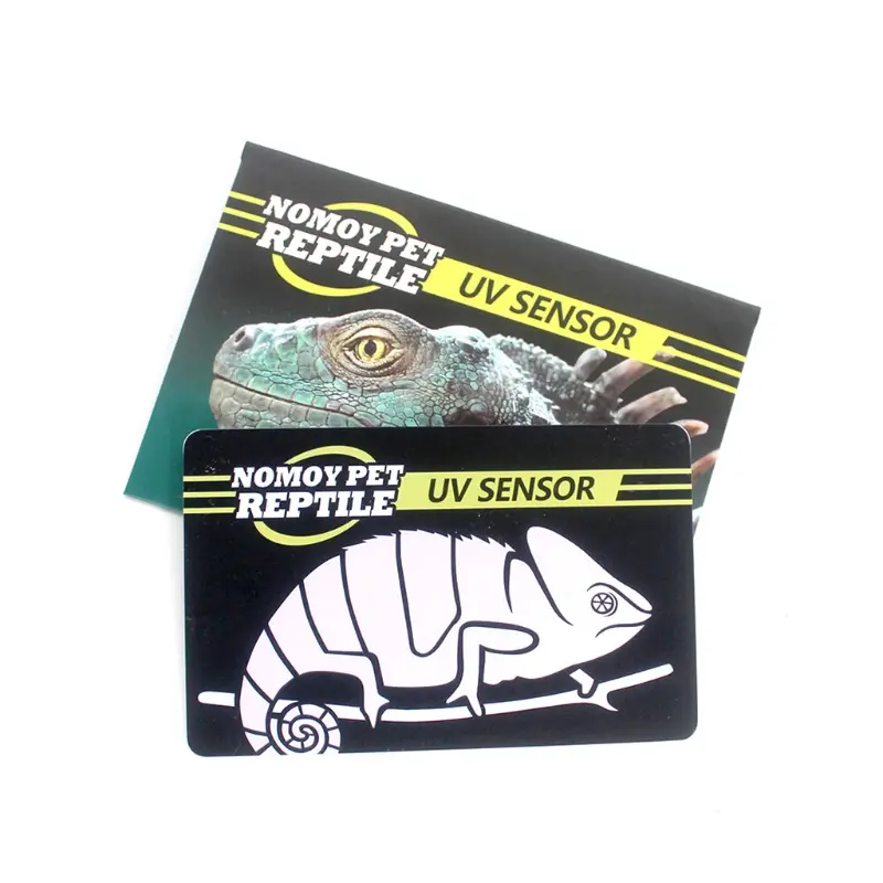 Reptile UVB Light Lamp Bulb Test Card UV Tests Paper Reptiles Terrarium Lamp Life Effective Tester Meter