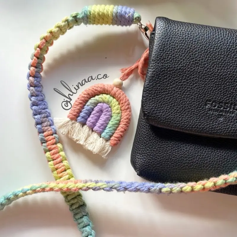 RAINBOW STRAP BAG MACRAME IHLINA 2