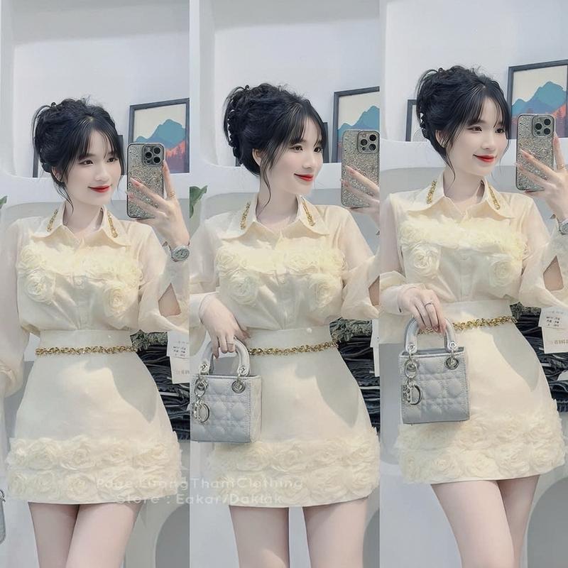 SIÊU HOT AI CŨNG MÊ Đính đá vàng HÌNH THẬT CUỐI  A713 Nữ Top 4
