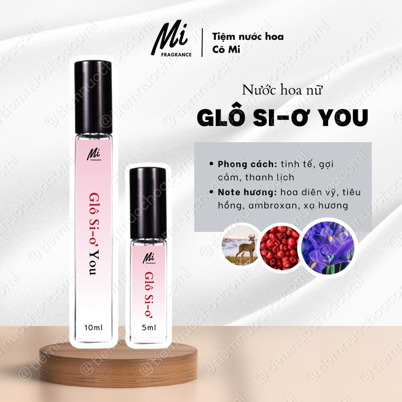 Nước hoa nữ Glô Si-ơ You - hương thơm gợi cảm, tinh tế, quyến rũ Perfume 0