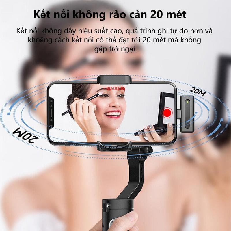 Product Introduction of Swokii M9 mic thu âm livestream micro không dây kèm hộp sạc 800mAh miro thu âm điện thoại, micro thu âm chuyên nghiệp, micro không dây cài áo, Cắm và chạy, Thích hợp để quay video/phát sóng trực tiếp/cuộc họp 35