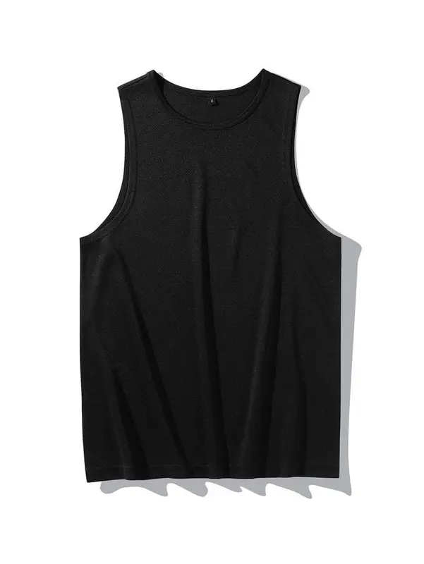 PAKET 6 PCS KAOS YUKENSI POLOS SLIM-FITTING KATUN SANTAI DALAMAN PRIA Oblong Hitam Dewasa Atasan Cowok Distro  Keren  kutang dalam Singlet sangar rompi warna hitamn xxl lekbong ikspi 2
