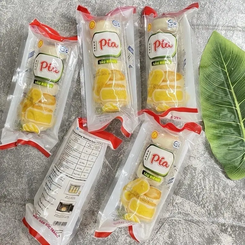 Bánh pía sầu riêng mini gói 100g (5 bánh nhỏ) | vị sầu riêng 1