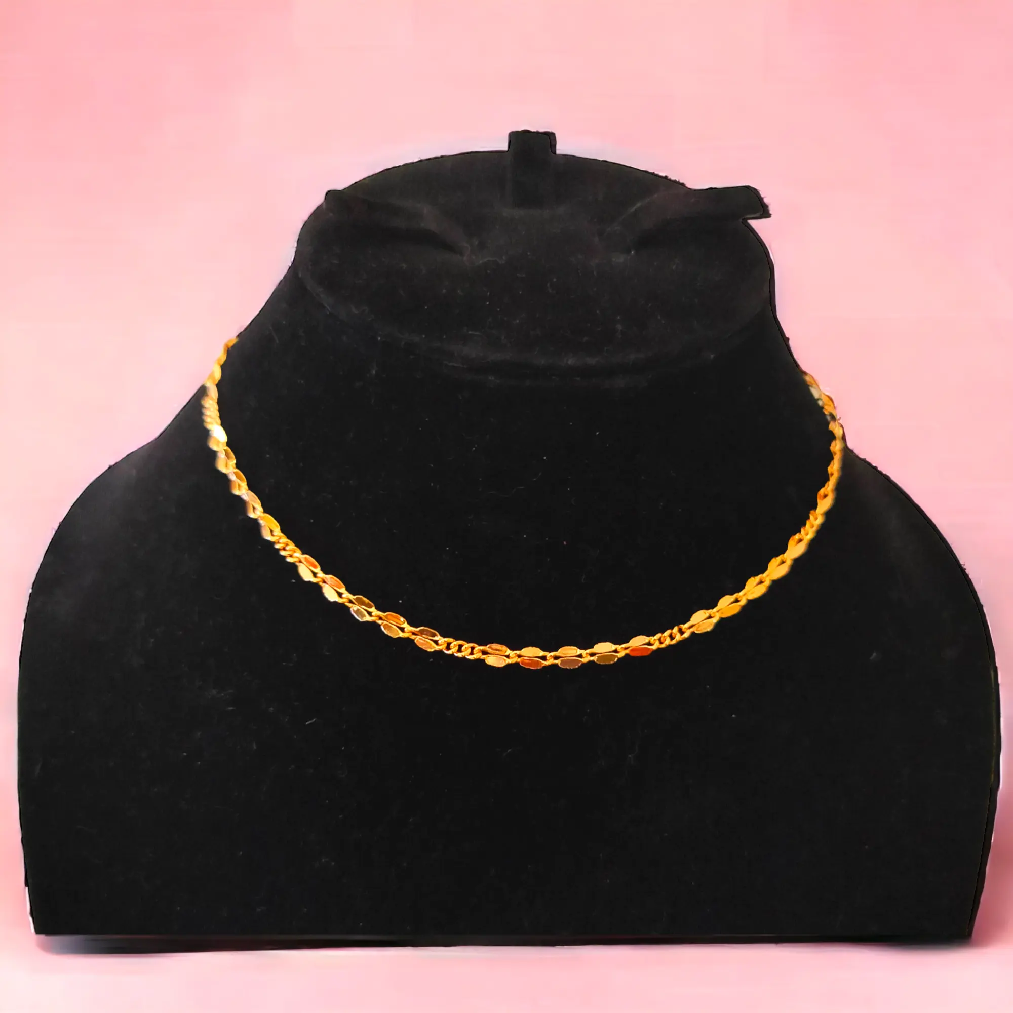 kalung anak rantai biji kopi  panjang 35cm kail S