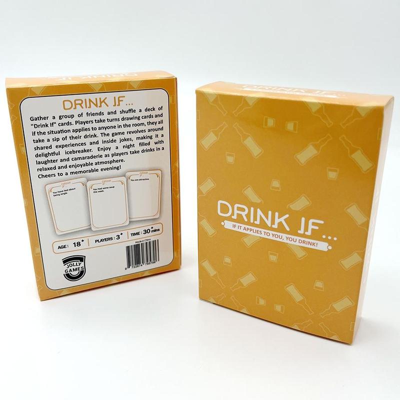 Drink If Card Game, 1 Box Adult Party Board Game Card, Funny Card Game for Family, Friends and Couples, Romantic Game Night 6