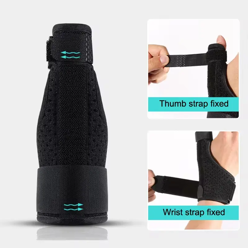 Adjustable Thumb Support/Thumb Hand Finger Splint Wrist Brace Protective Gear Finger alat  penahan  untuk  kaki  patah 5
