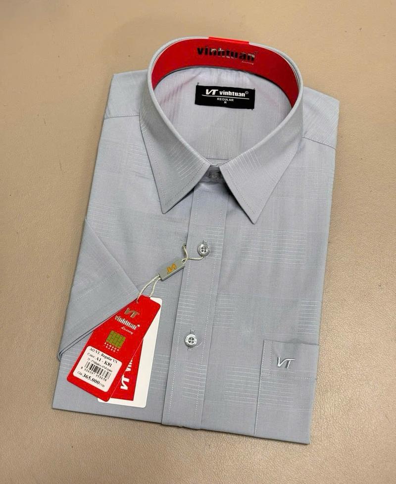 Product Introduction of Áo sơ mi nam cao cấp kiểu dáng Regular ngắn tay gấu bằng 13