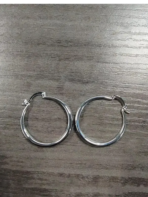 1 Pair Circle Earrings Simple Design for Women Girl, Simple Design All-match Big Circle Hoop Earrings, Hoop Ear Jewelry, Party Holiday Gift Idea 7