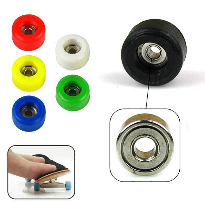 1/4Pcs Durable Professional Bearing Wheel PU+Metal Mini Fingerboard ...