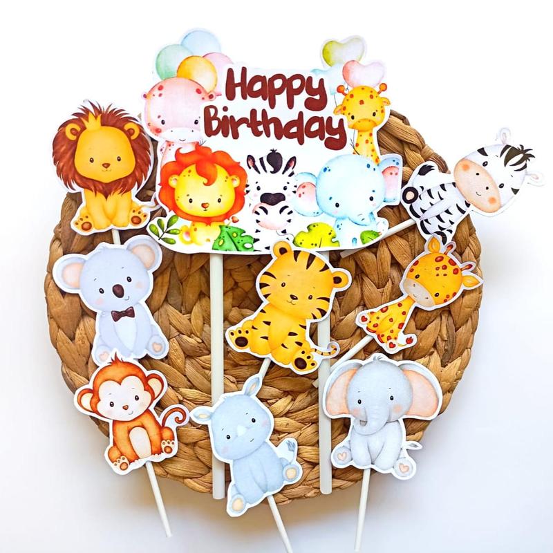 Topper cake karakter animals part 2 / cute animals 1