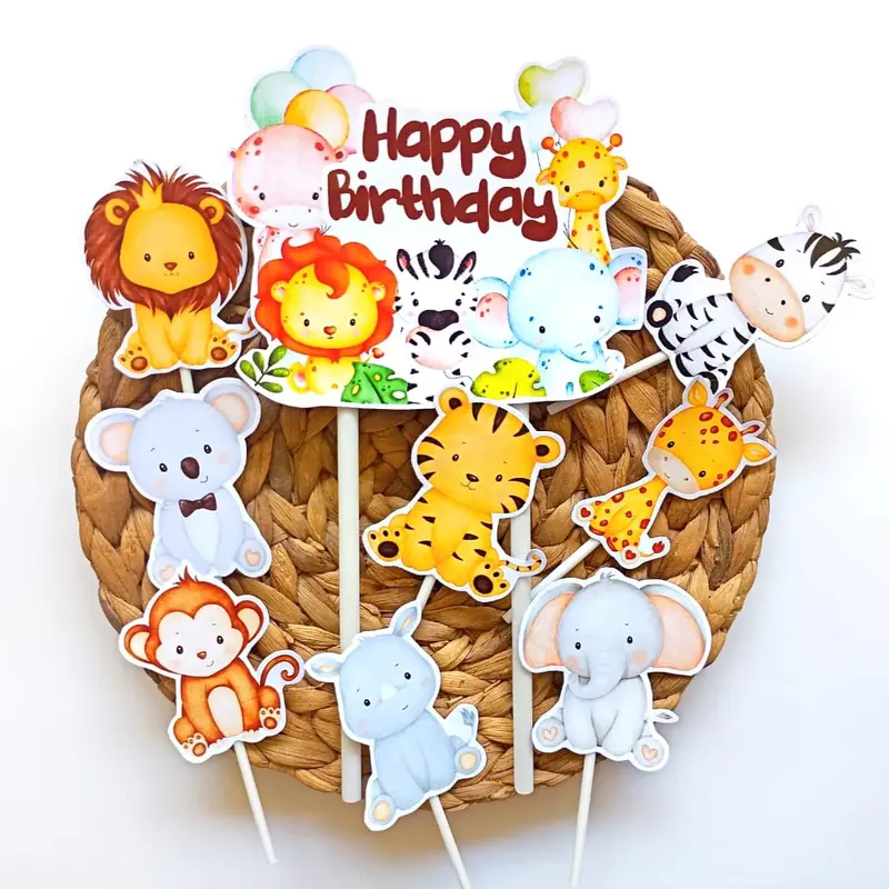 Topper cake karakter animals part 2 / cute animals 1