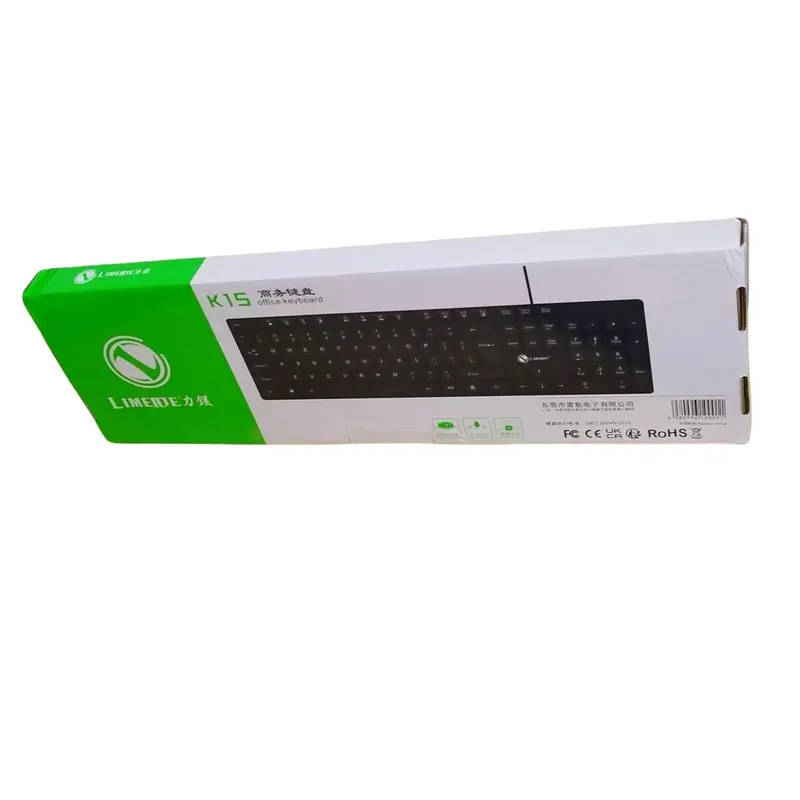 USB Wired Keyboard, Slim Business Computer Keyboard, Ergonomic Design Keyboard for Desktop & Laptop, Office Accessories 5
