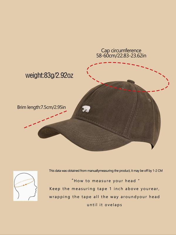 Unisex Casual Sportive Adjustable Baseball Cap, Street Style Trendy Baseball Cap, Fashion Hat for Men & Women for Party, Daily Clothing Decor, Trendy All-match Hat for Birthday Gift 6