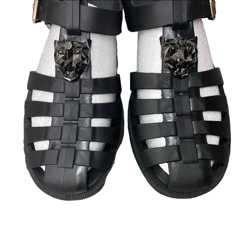  Dép rọ Đầu Hổ Dạng cài Đầy phong cách mới nhất hiện nay Nam Nhung Sandal Đế Bằng DéP GiàY 