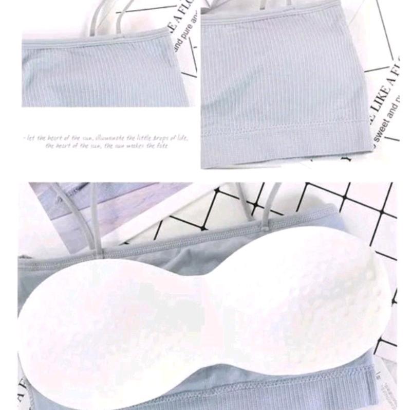 Product Introduction of Paket Murah 6Pcs BRA Kemben wanita dengan cup BH tanpa kawat bahan halus murah 3